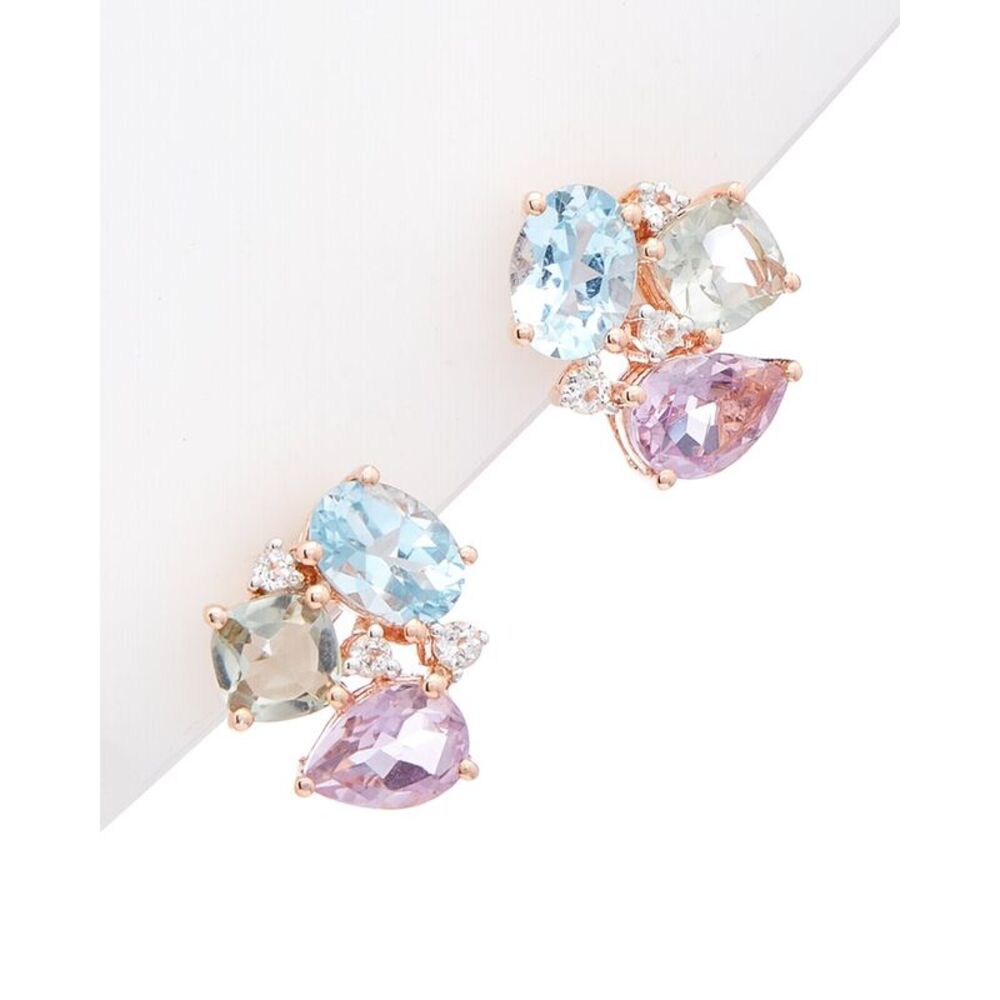 Rina Limor Vermeil 4.69 Ct. Tw. Gemstone Earrings, Pink